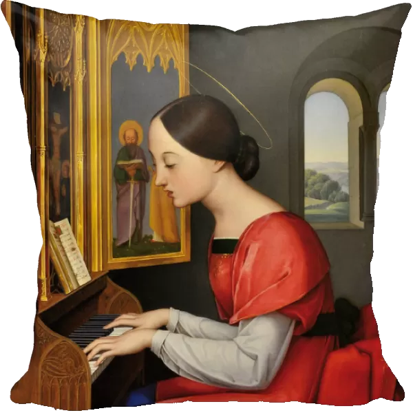 Saint Cecilia, 1823. Artist: Drager, Anton Josef (1794-1833)