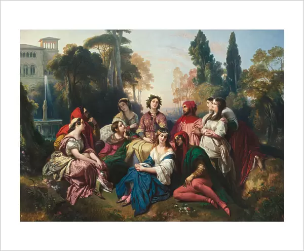 The Decameron, 1837. Artist: Winterhalter, Franz Xavier (1805-1873)