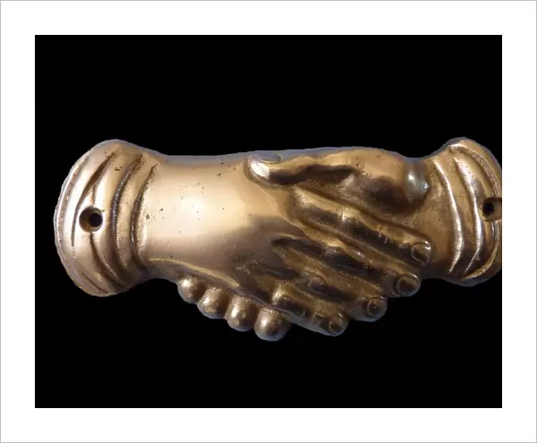 Masonic handshake. Symbol, End of 19th cen Artist: Anonymous