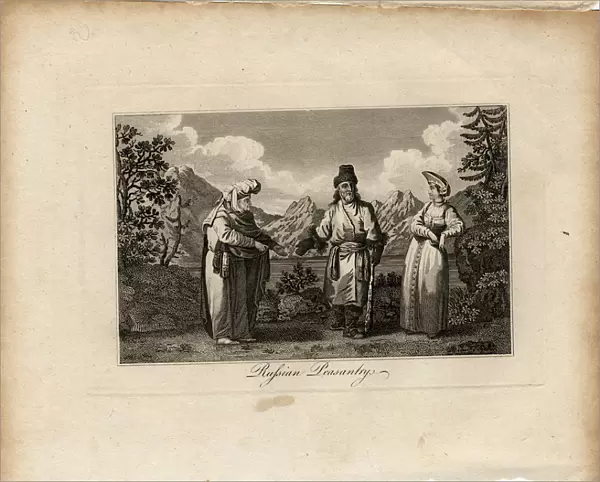 Russian Peasant Dresses, ca 1775. Artist: Tookey, James (active End of 18th cen. )