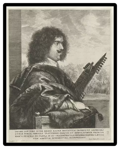 Portrait of the composer and lutenist Jacques Gaultier, 1631-1635. Artist: Lievens, Jan (1607-1674)