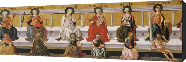 The Seven Virtues, c. 1450. Artist: Pesellino, Francesco di Stefano (1422-1457)