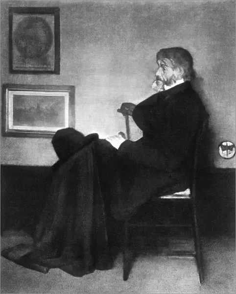Thomas Carlyle, Scottish essayist, satirist, and historian, c1873. Artist: James Abbott McNeill Whistler