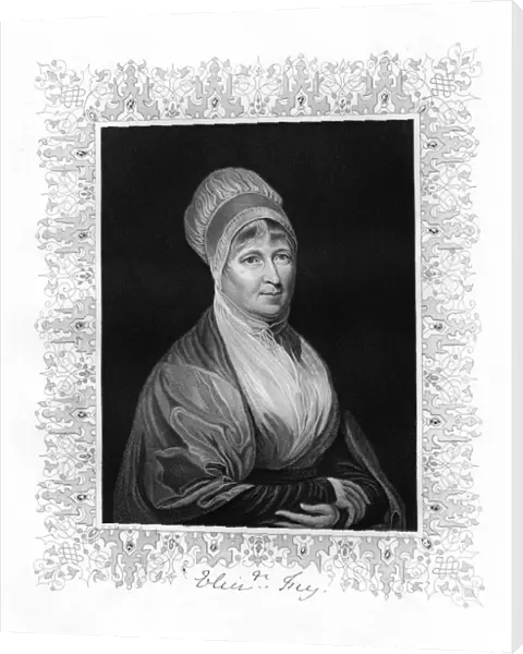 Elizabeth Fry, British philanthropist, 19th century. Artist: J Cochran