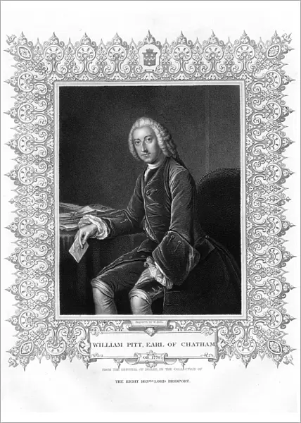 William Pitt, 1st Earl of Chatham, British Whig statesman, (19th century). Artist: W Holl