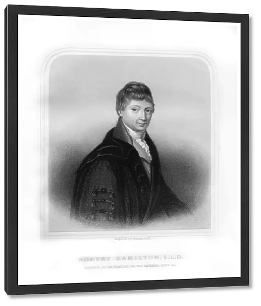 Robert Hamilton, Scottish economist and mathematician, (1870). Artist: William Holl