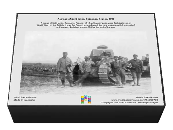 A group of light tanks, Soissons, France, 1918