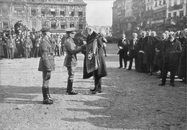 Lille being liberated by the British 5th Army, France, 17 October 1918