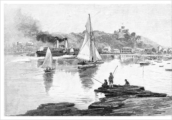 Manly beach, Sydney, New South Wales, Australia, 1886. Artist: Frederic B Schell