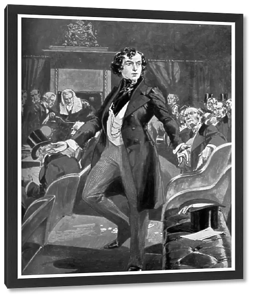 Disraelis first speech in the House of Commons, 19th century (c1905)