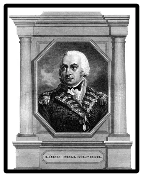 Admiral Cuthbert Collingwood (1750-1810), 1st Baron Collingwood, 1837. Artist: Warren