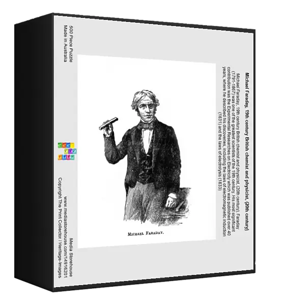 Michael Faraday, 19th century British chemist and physicist, (20th century)