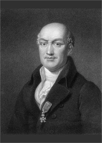 Jean Baptiste Joseph Delambre, French mathematician and astronomer, (1836). Artist: B Holl
