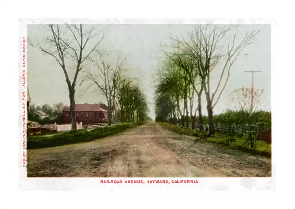 Railroad Avenue, Hayward, California, 1905