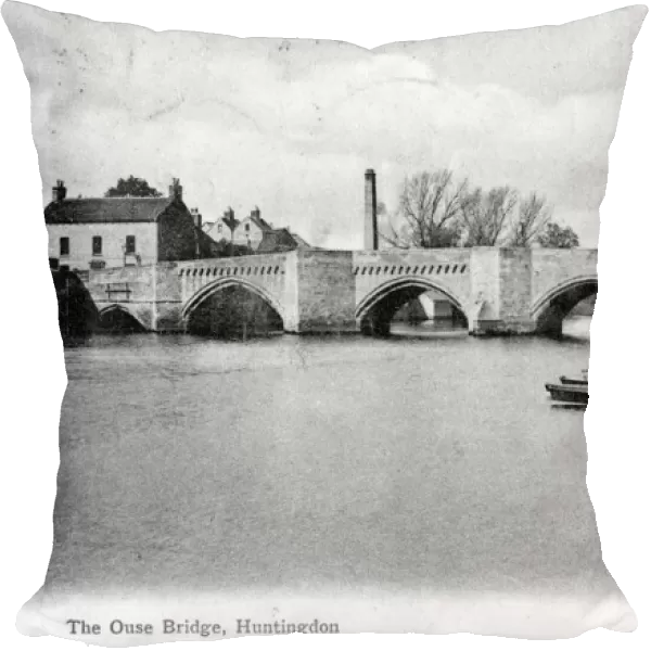 The Ouse Bridge, Huntingdon, Cambridgeshire, 1905