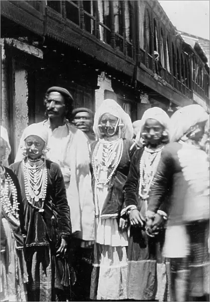 Muslim hill tribe people, Chakrata, India, 1917