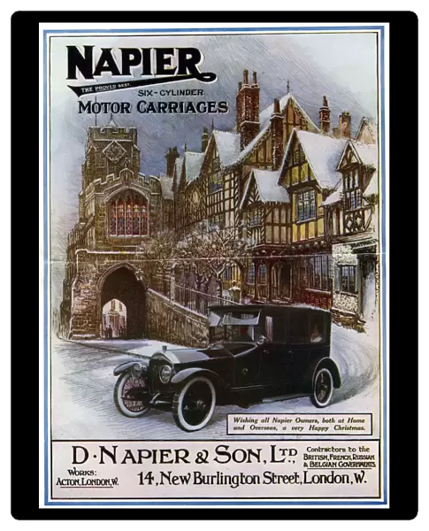 Napier, six cylinder motor carriages, 1917