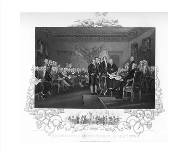 Declaration of Independence, 1776 (c1817-c1819). Artist: J Rogers