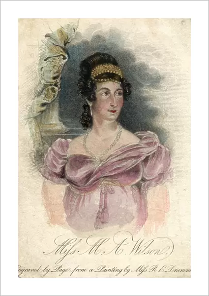 Miss M A Wilson, c1820-1850Artist: Rose Emma Drummond
