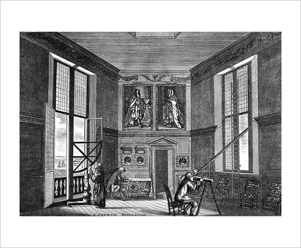 The old observing-room, Greenwich, late 17th century (1893)