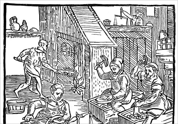 Coiners at work, 1577, (1893)