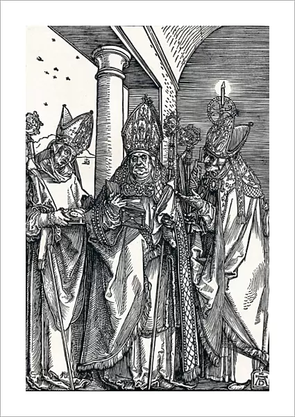 Saints Nicholas, Ulrich and Erasmus, 1508 (1906). Artist: Albrecht Durer
