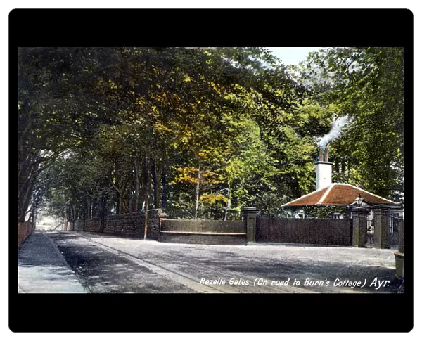 Rozelle Gates, on the road to Burns Cottage, Ayr, Ayrshire, 1913
