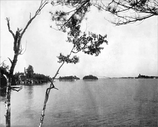 The Thousand Islands, St Lawrence River, Canada, 1893. Artist: John L Stoddard