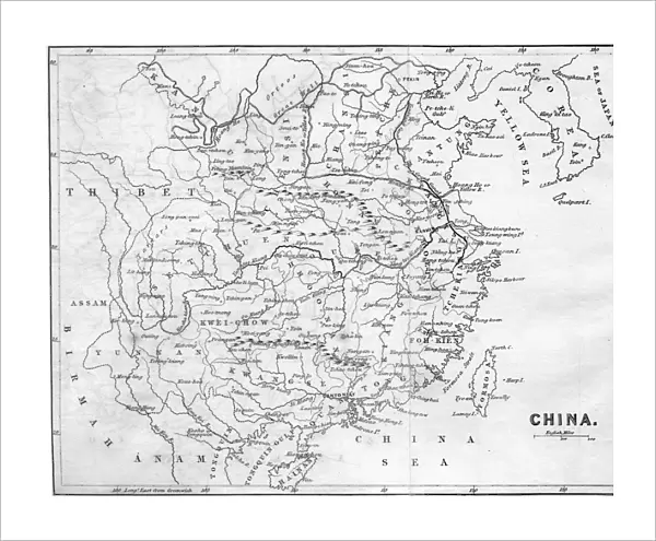 Map of China, 1847