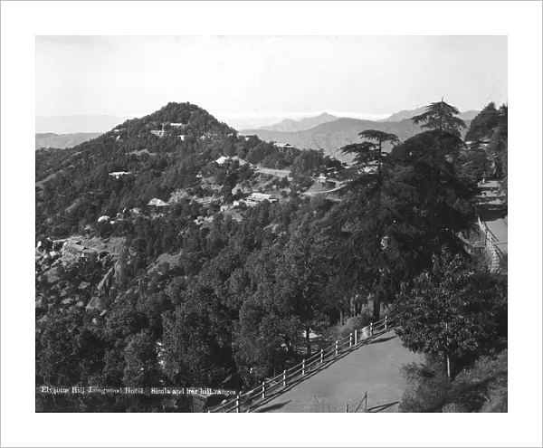 Longwood Hotel, Elysium Hill, Shimla hill range, India, early 20th century