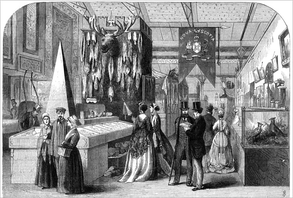 The Nova Scotia section of the Paris International Exhibition, 1867