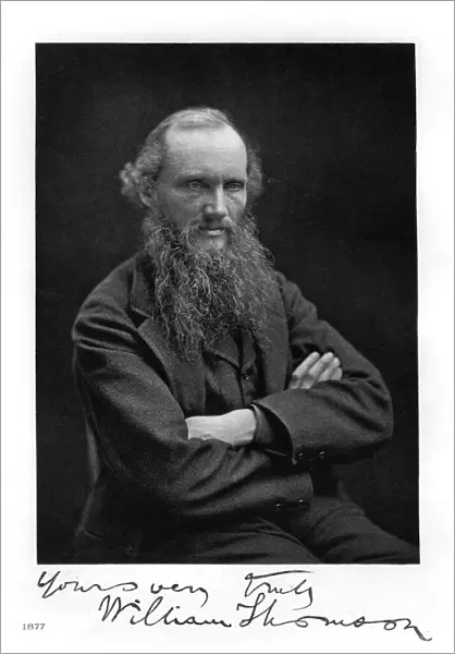 William Thomson, Lord Kelvin, Irish-Scottish mathematician, physicist and engineer, 1877
