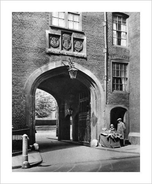 A Tudor gateway leading to Lincolns Inn from Chancery Lane, 1926-1927. Artist: McLeish