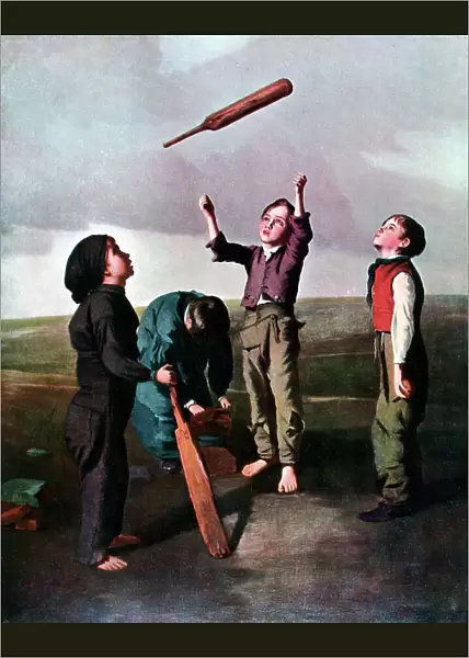 Tossing for Innings, 19th century (1912). Artist: Henry Dixon