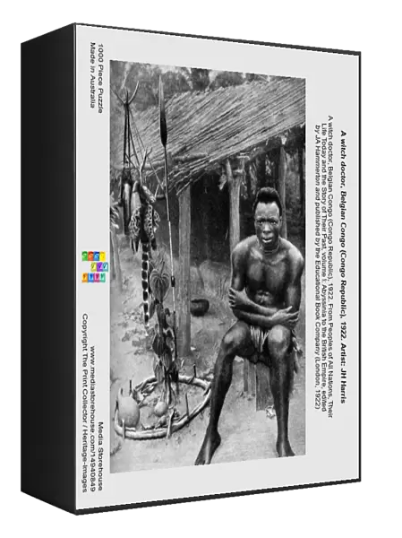 A witch doctor, Belgian Congo (Congo Republic), 1922. Artist: JH Harris