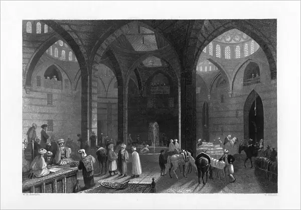 The Great Khan at Damascus, 1841. Artist: W Kelsall