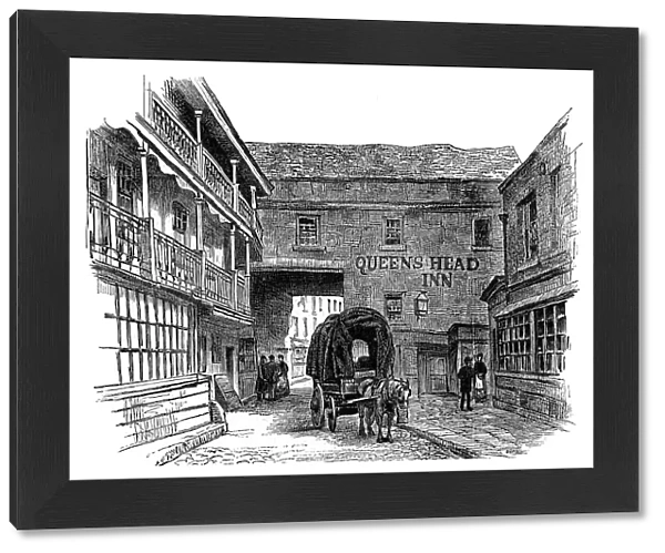 The Queens Head Inn, Southwark, London, 1887