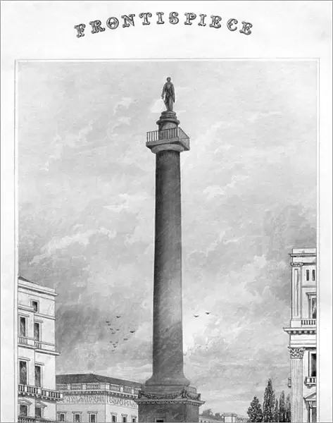 The Duke of Yorks Column from St Jamess Park, Westminster, London, 19th century