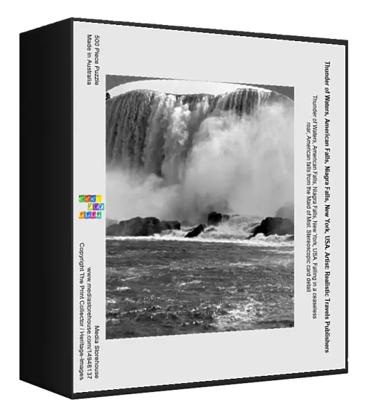 Thunder of Waters, American Falls, Niagra Falls, New York, USA. Artist: Realistic Travels Publishers