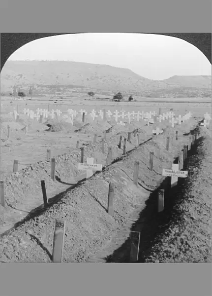 Intombi Cemetery, Ladysmith, Natal, South Africa. Artist: Excelsior Stereoscopic Tours
