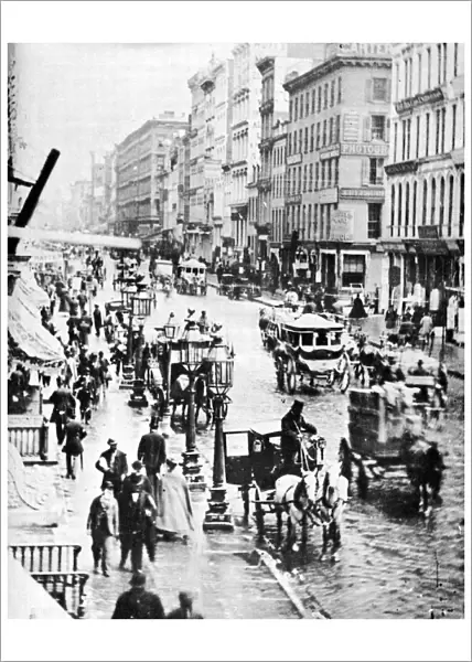 Broadway and Spring Street, New York City, USA, 1867 (1955)