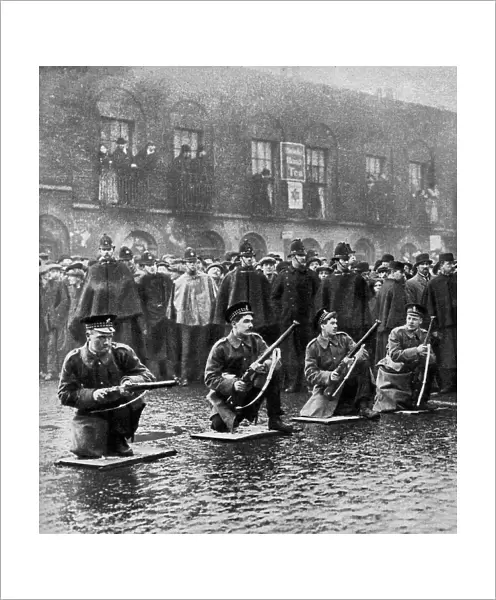 Standoff on Sidney Street, Stepney, London, 3rd January 1911 (1937). Artist: Central Press