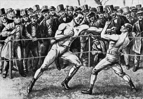 The last bare-knuckle fight, Farnborough, Hampshire, 17th April 1860 (1951)