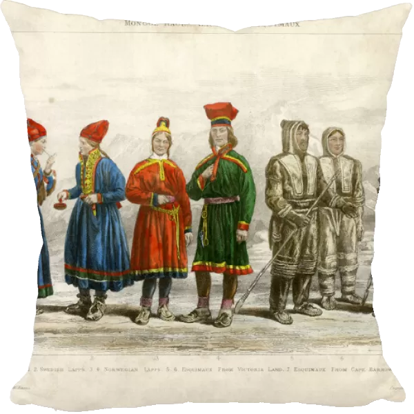 Mongol Race, Lapps and Esquimaux, 19th century. Artist: A Portier