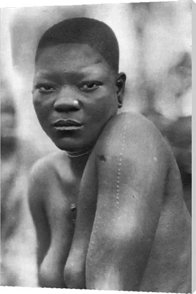 Awemba girl, Livingstone to Broken Hill, Northern Rhodesia, 1925 (1927). Artist: Thomas A Glover