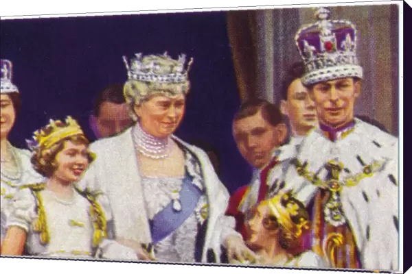 The Royal Family on the balcony of Buckingham Palace, on the occasion of King George VIs coronation