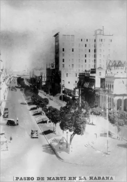 Paseo de Marti in Havana, 1920s