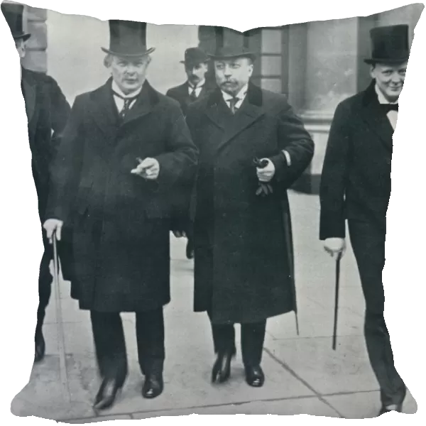Russian Minister of Finance in England: M. Bark on his way to the House of Commons, 1914