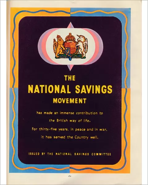 The National Savings Movement, 1951