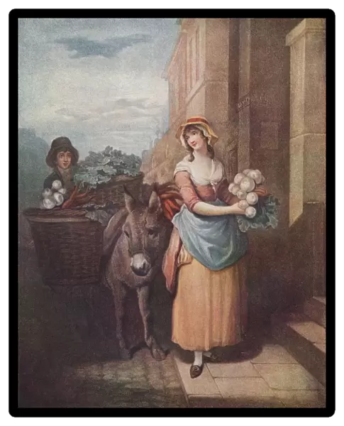 Cries of London Plate 13: Turnips & Carrots, Carottes & Navets, 1797. (1911)